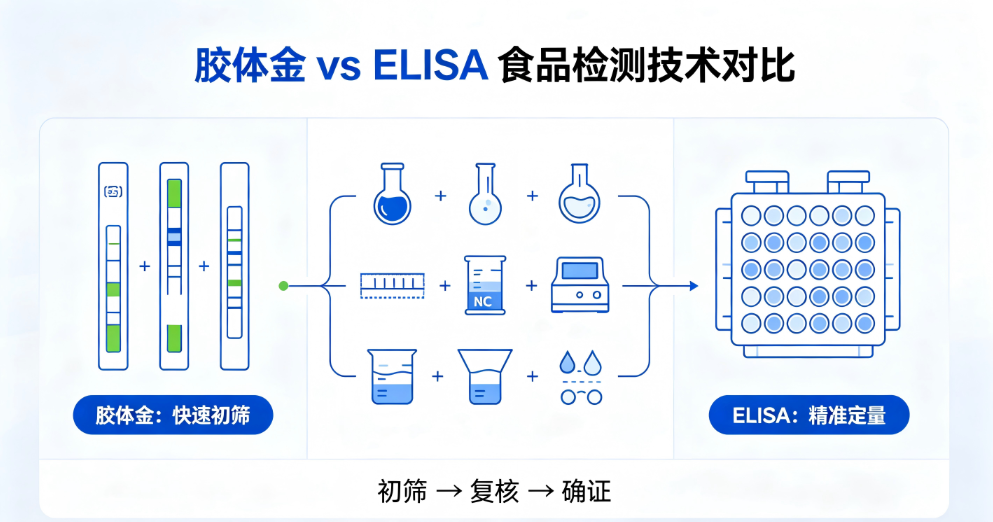 胶体金 vs ELISA:不同场景下如何选择检测方法